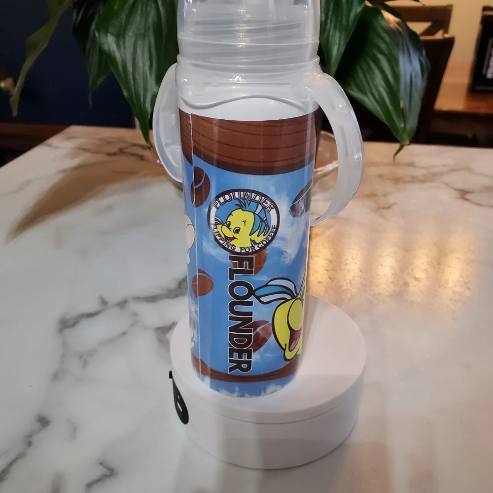 Flounder Flipping for Coffee 8oz Baby Bottle